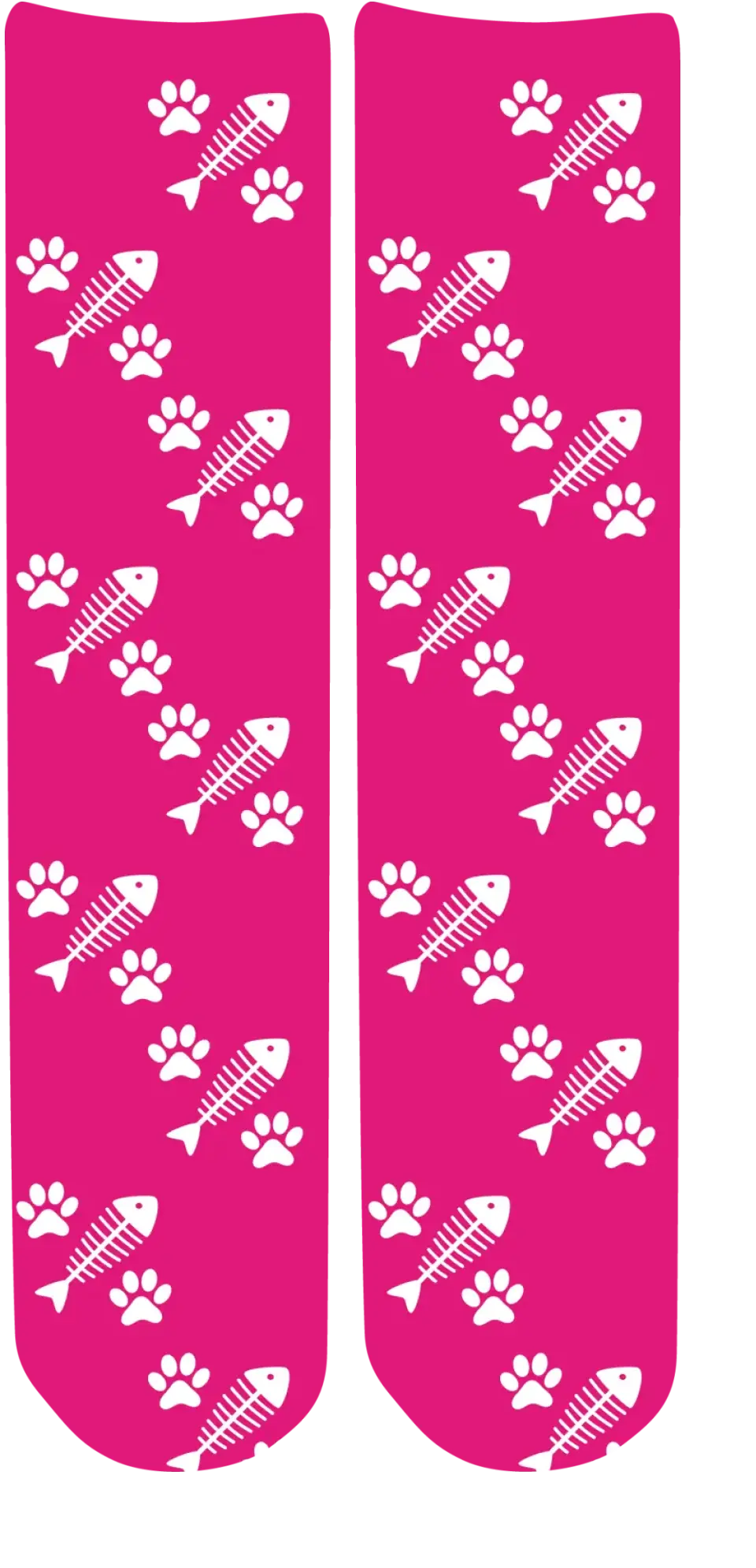 Personalised Face Socks - Pet Dark Pink (CPawPattern)