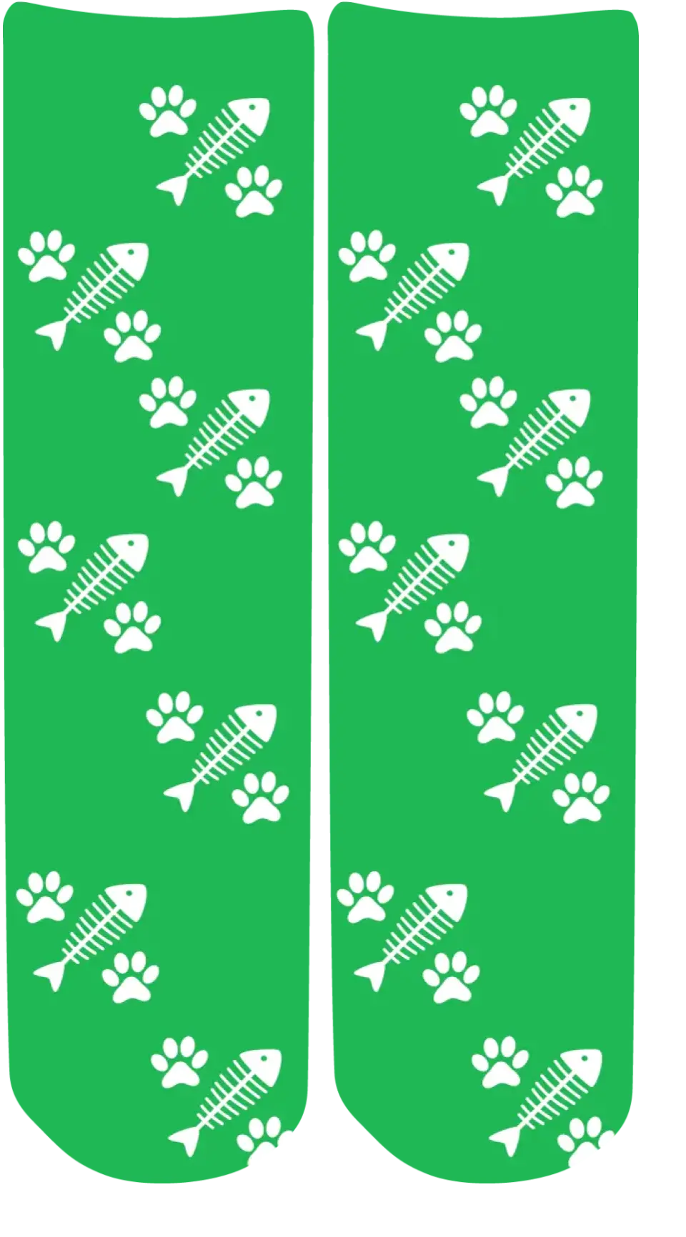 Personalised Face Socks - Pet Green (CPawPattern)