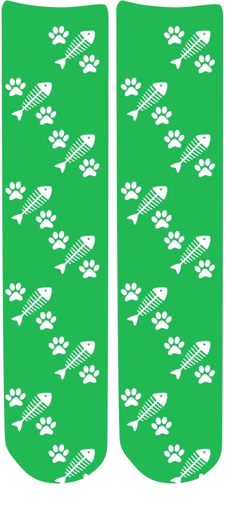 Personalised Face Socks - Pet Green (CPawPattern)