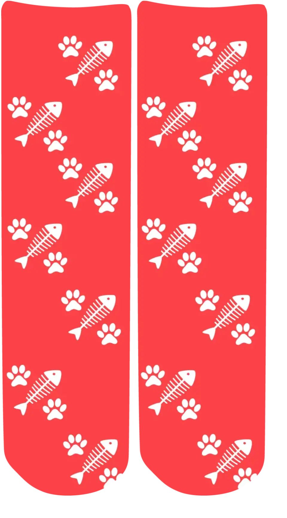 Personalised Face Socks - Pet Red (CPawPattern)