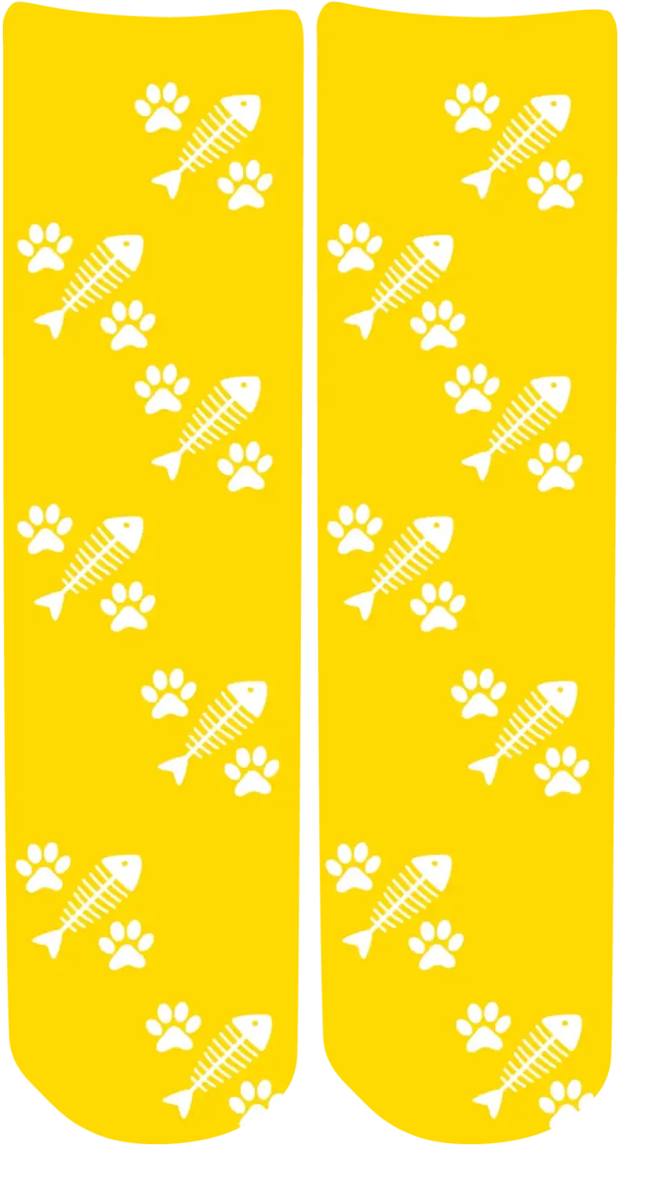 Personalised Face Socks - Pet Yellow (CPawPattern)