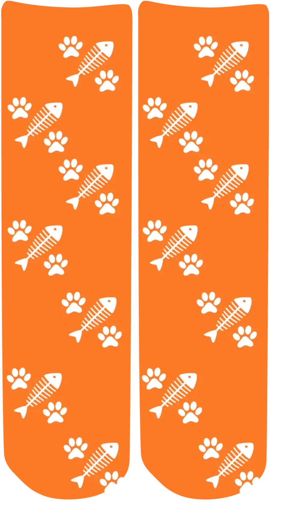 Personalised Face Socks - Pet Orange (CPawPattern)