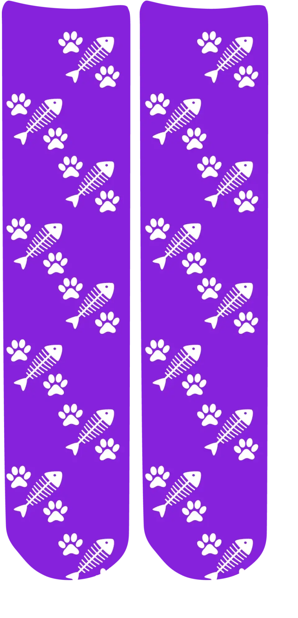 Personalised Face Socks - Pet Purple (CPawPattern)