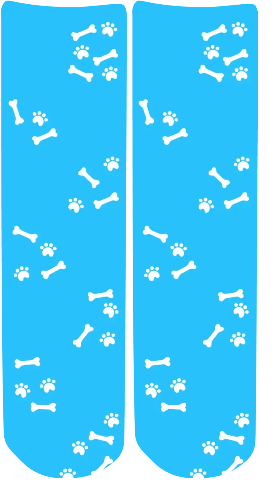 Personalised Face Socks - Pet Light Blue (DBonePattern)