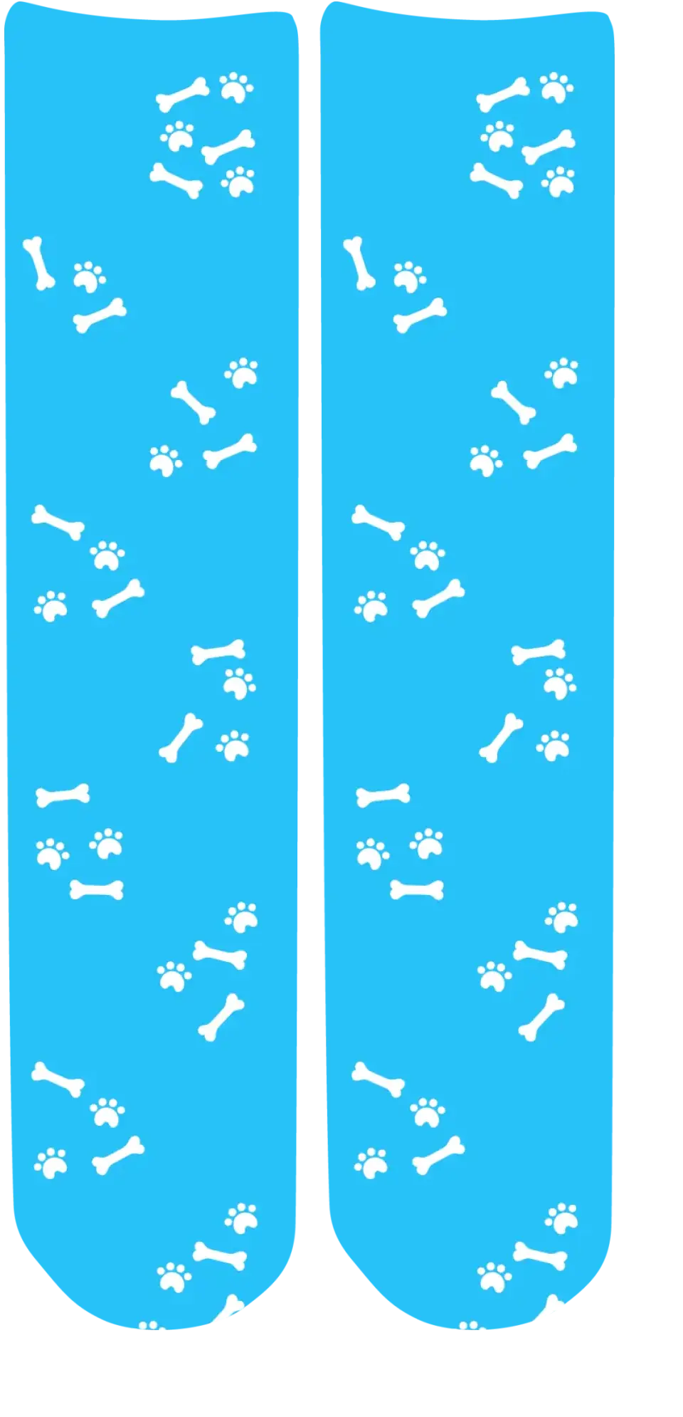 Personalised Face Socks - Pet Light Blue (DBonePattern)