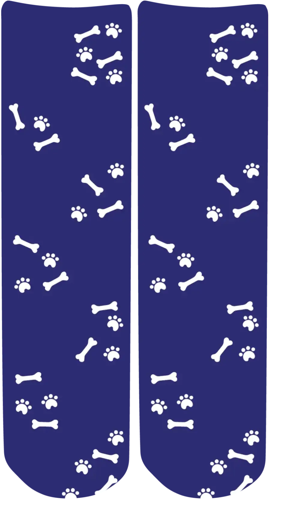 Personalised Face Socks - Pet Navy Blue (DBonePattern)