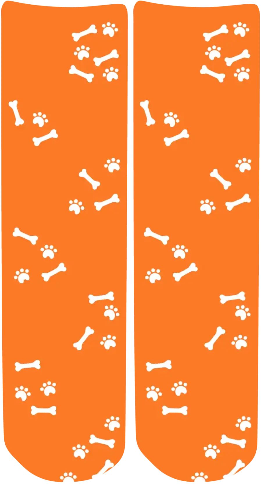 Personalised Face Socks - Pet Orange (DBonePattern)