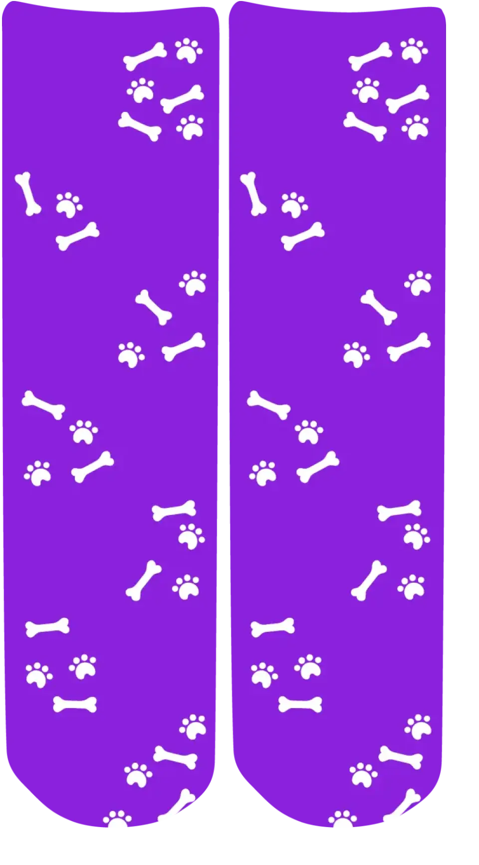 Personalised Face Socks - Pet Purple (DBonePattern)
