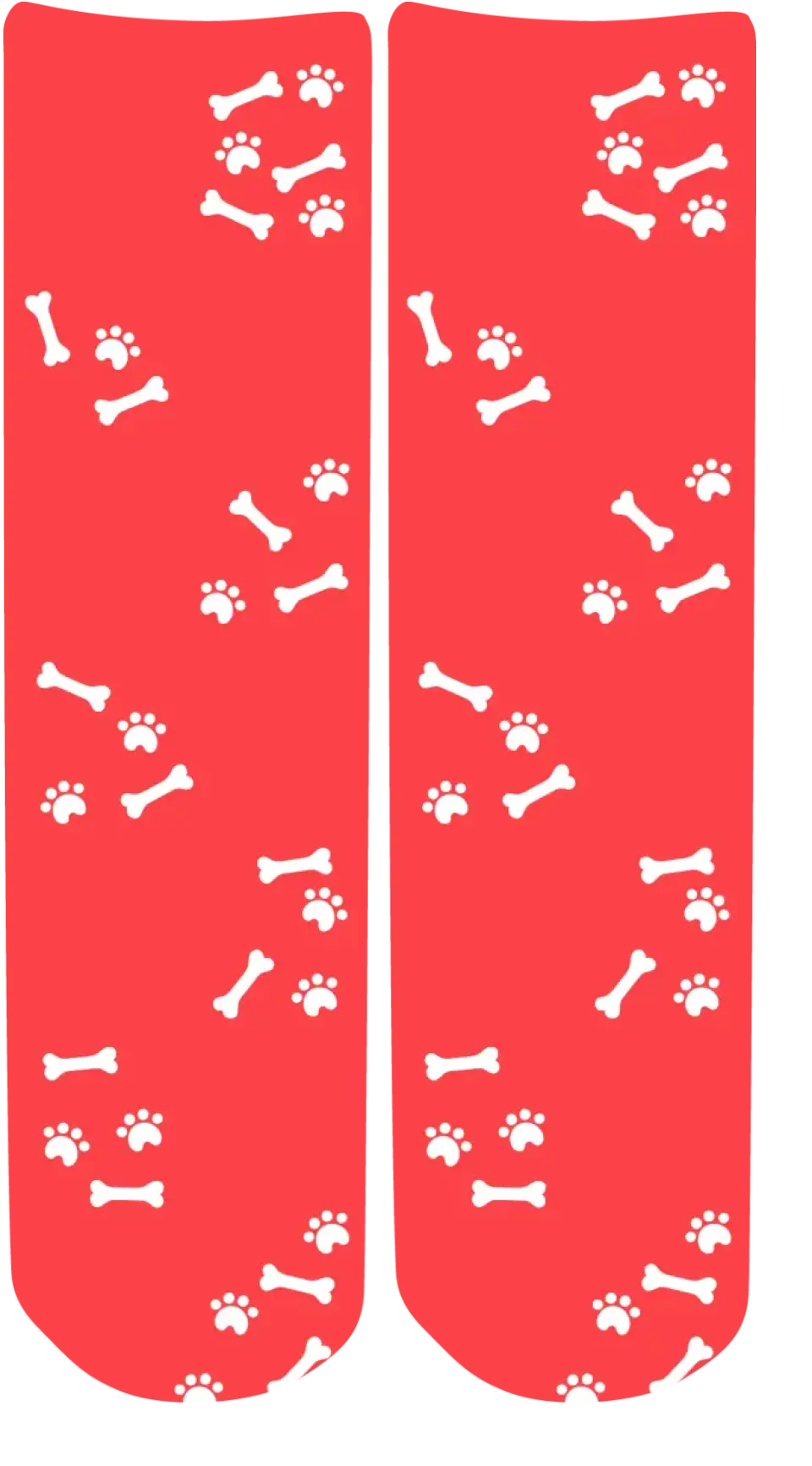 Personalised Face Socks - Pet Red (DBonePattern)