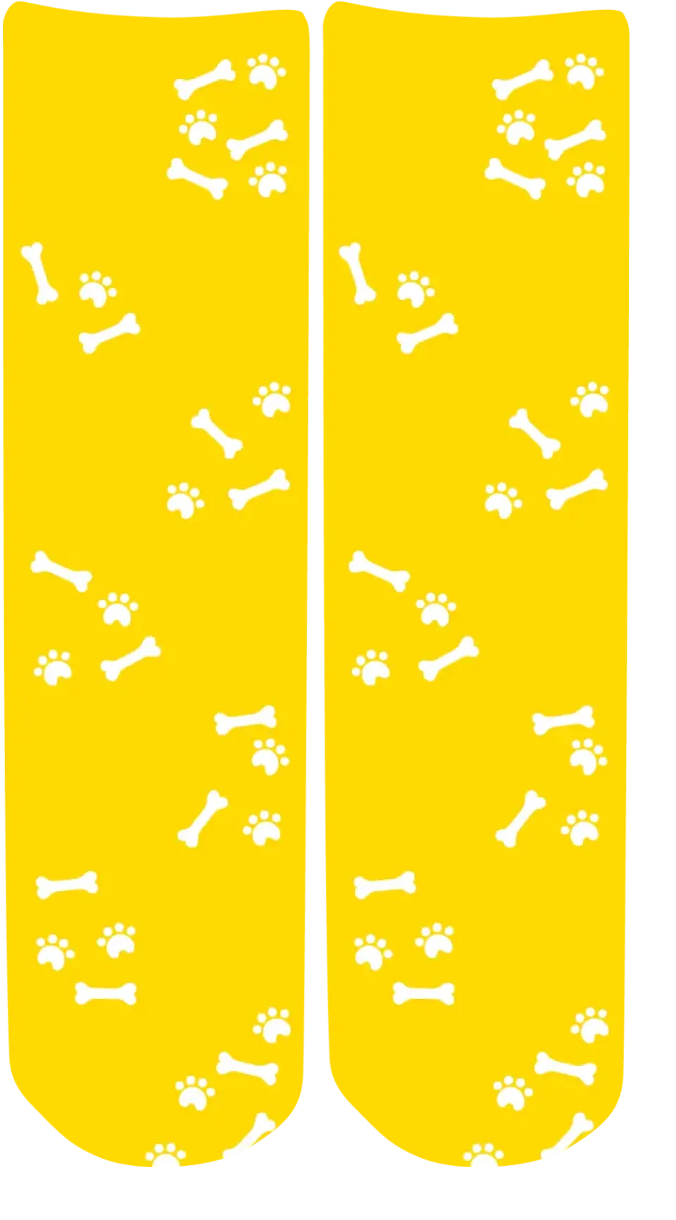 Personalised Face Socks - Pet Yellow (DBonePattern)