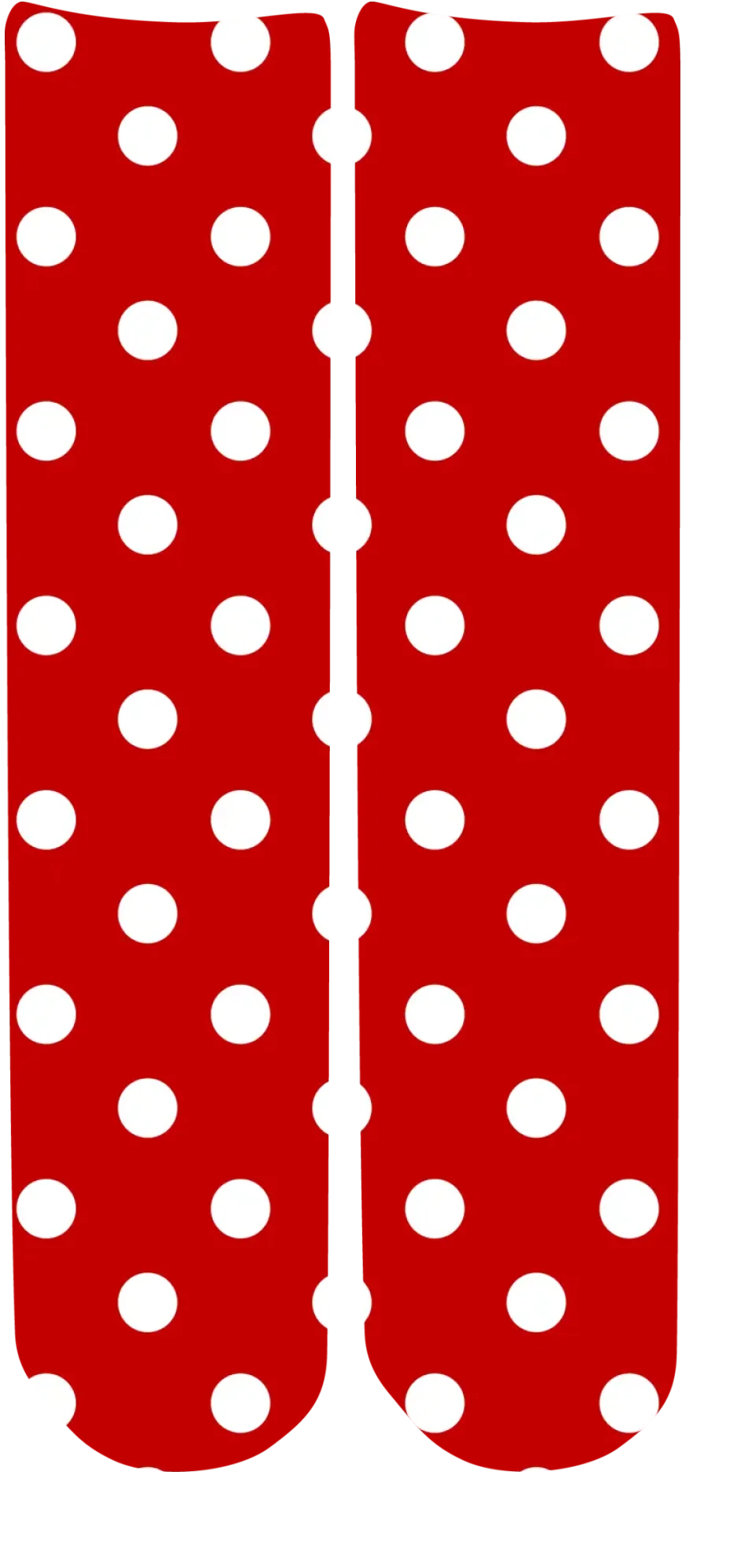 Personalised Christmas Face Socks - Festive Polka Dots