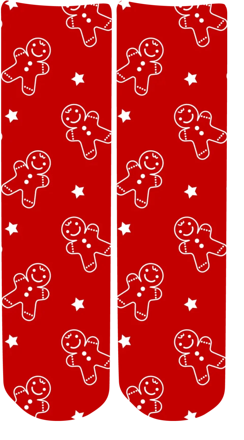 Personalised Christmas Face Socks - Gingerbread Man