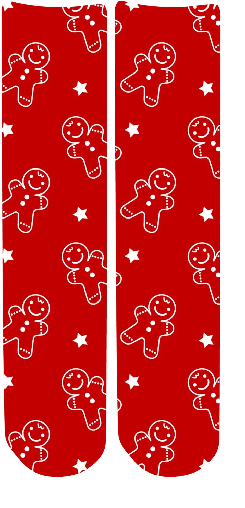 Personalised Christmas Face Socks - Gingerbread Man