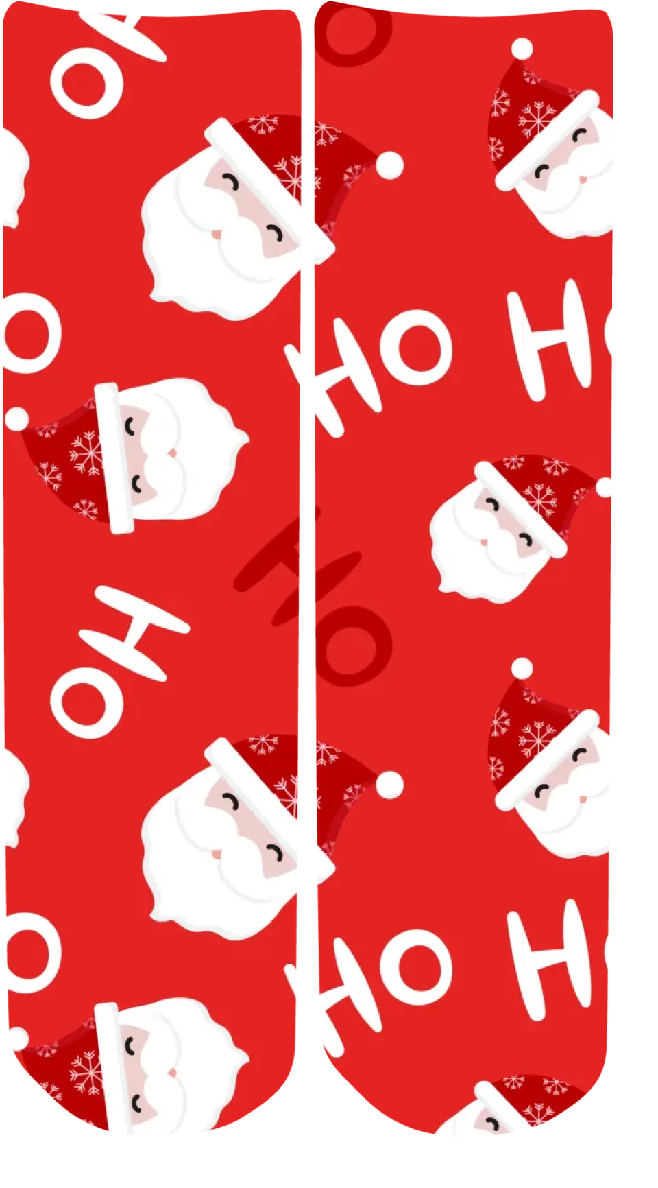 Personalised Christmas Face Socks - HoHoHo (Red_BK33)