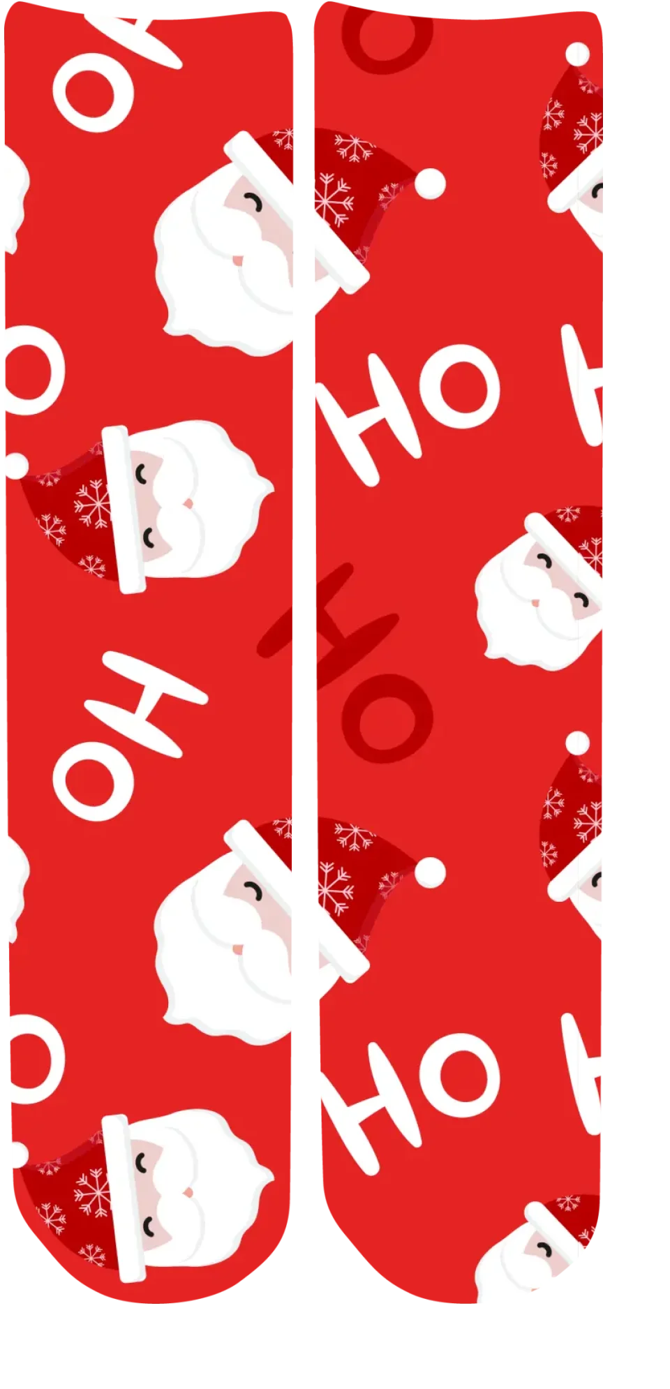 Personalised Christmas Face Socks - HoHoHo (Red_BK33)