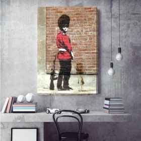 Queen's Guard Banksy Canvas