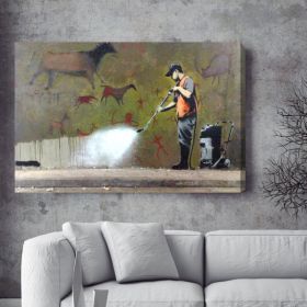 Street Cleaner Banksy Canvas