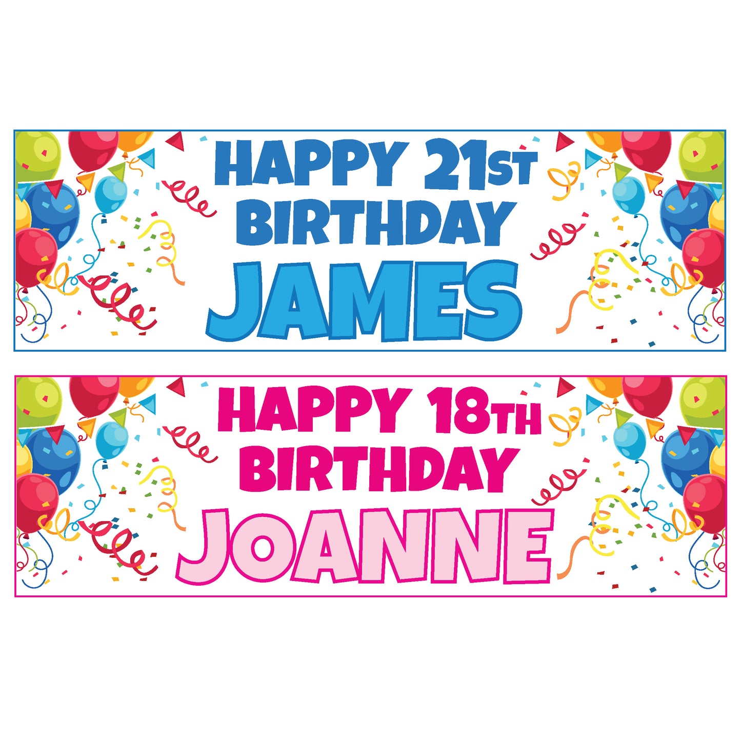 Personalised Birthday Banner