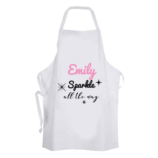 Personalised Christmas Name Apron - Sparkle