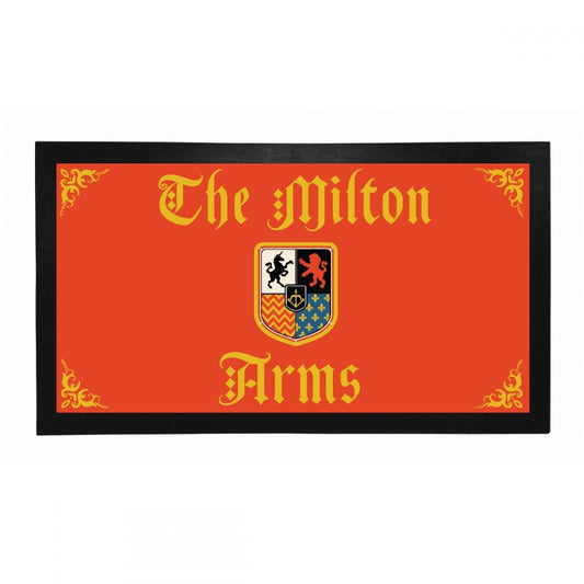 Personalised Bar Mat - Red Arms (R_SHD)