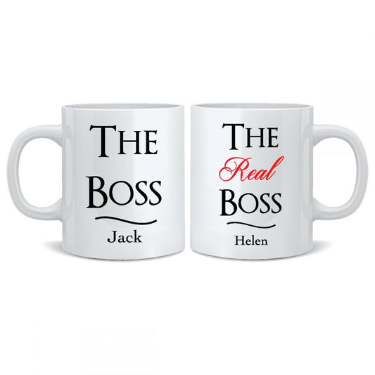 Personalised Wedding Mr & Mrs Mugs - The Boss