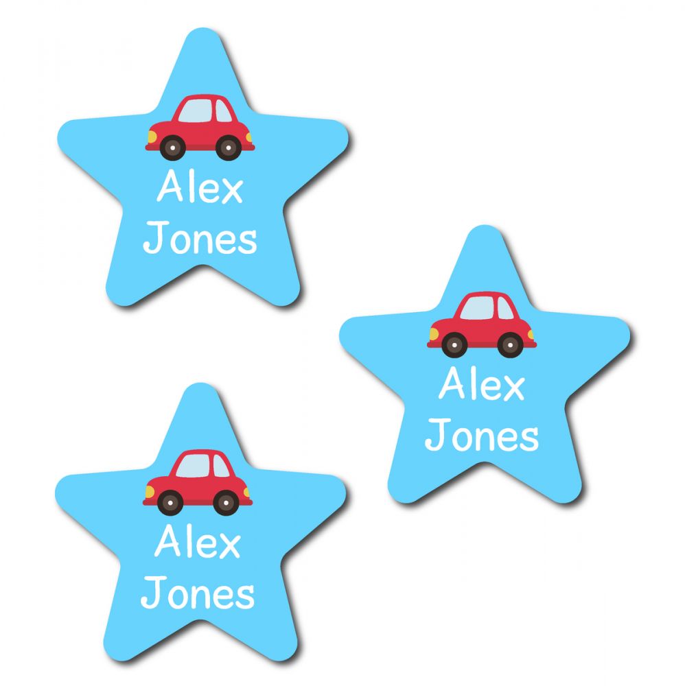 30 Star Car Name Labels