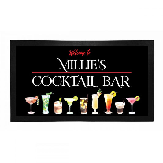 Personalised Bar Mat - Cocktail Bar