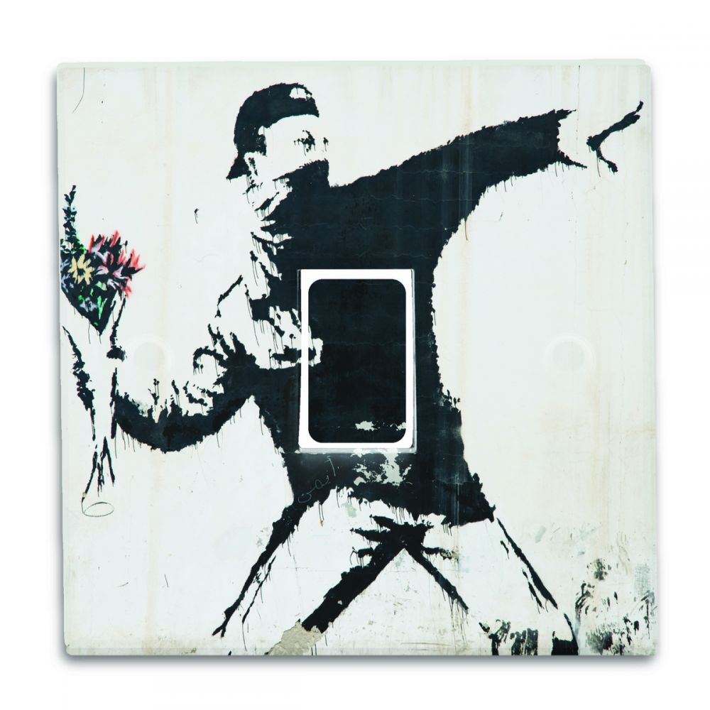 Banksy Light Switch Decal Stickers (Pack of 4)