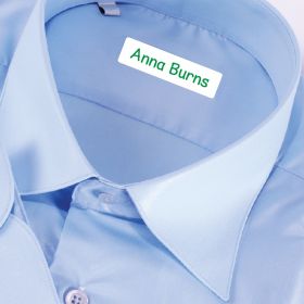 25 x Personalised Iron-on Name Labels - Green