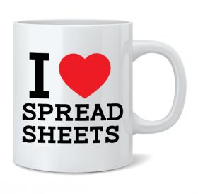 I Love Spread Sheet Mug (DC_WB)