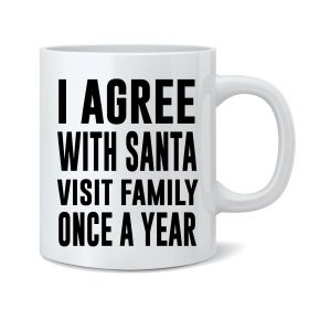I Agree with Santa Mug