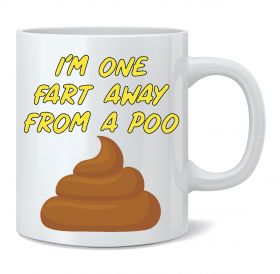 I'm One Poo Away From A Poo Mug (Yellow_FBPoo)
