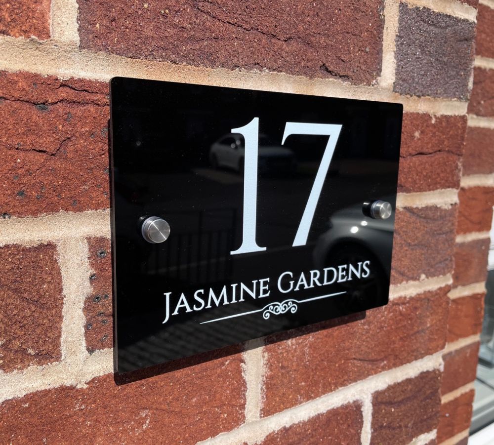 Personalised Rectangular Acrylic Door Sign - (TR_Pattern)