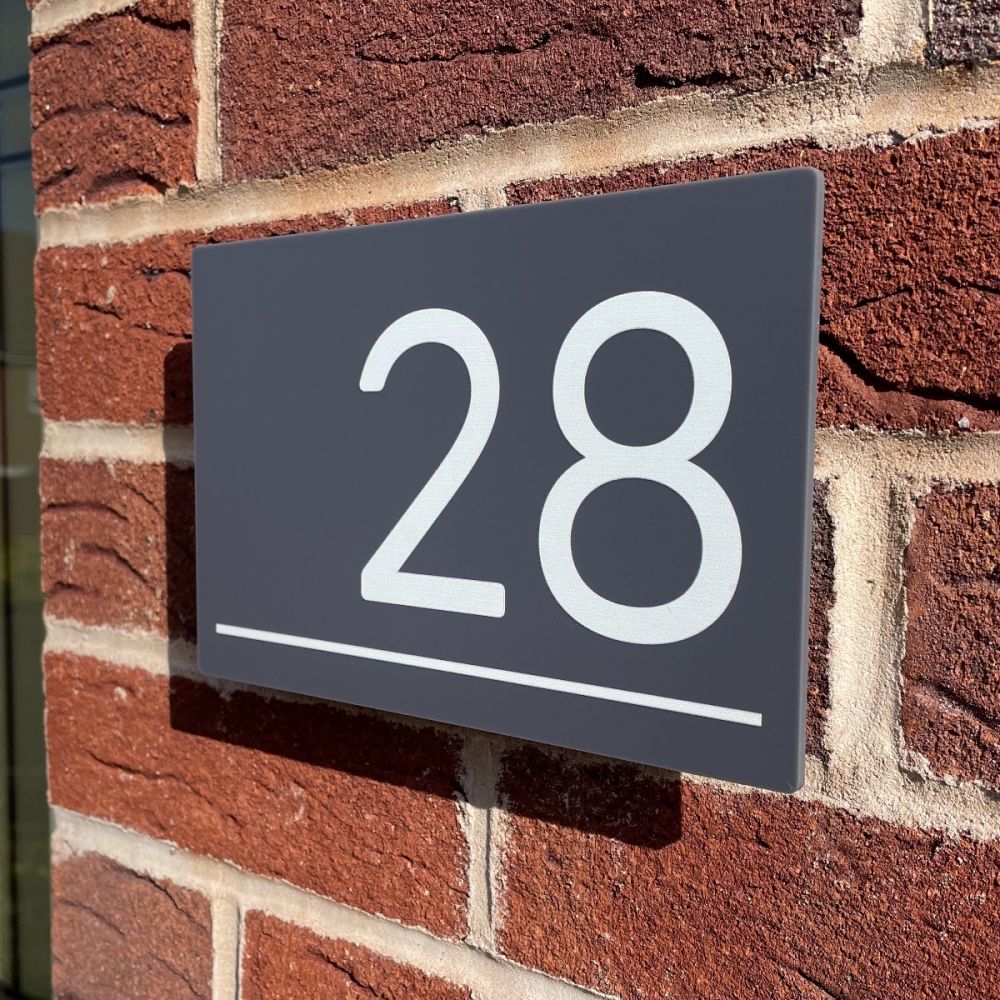 Personalised Grey Floating Acrylic Door Sign