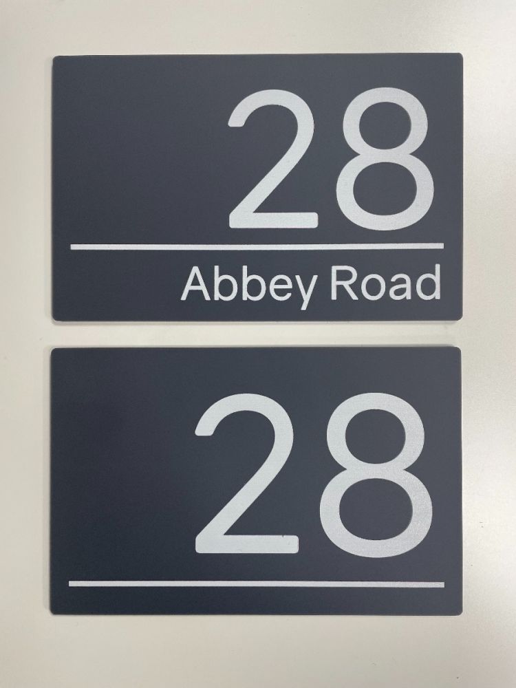 Personalised Grey Floating Acrylic Door Sign