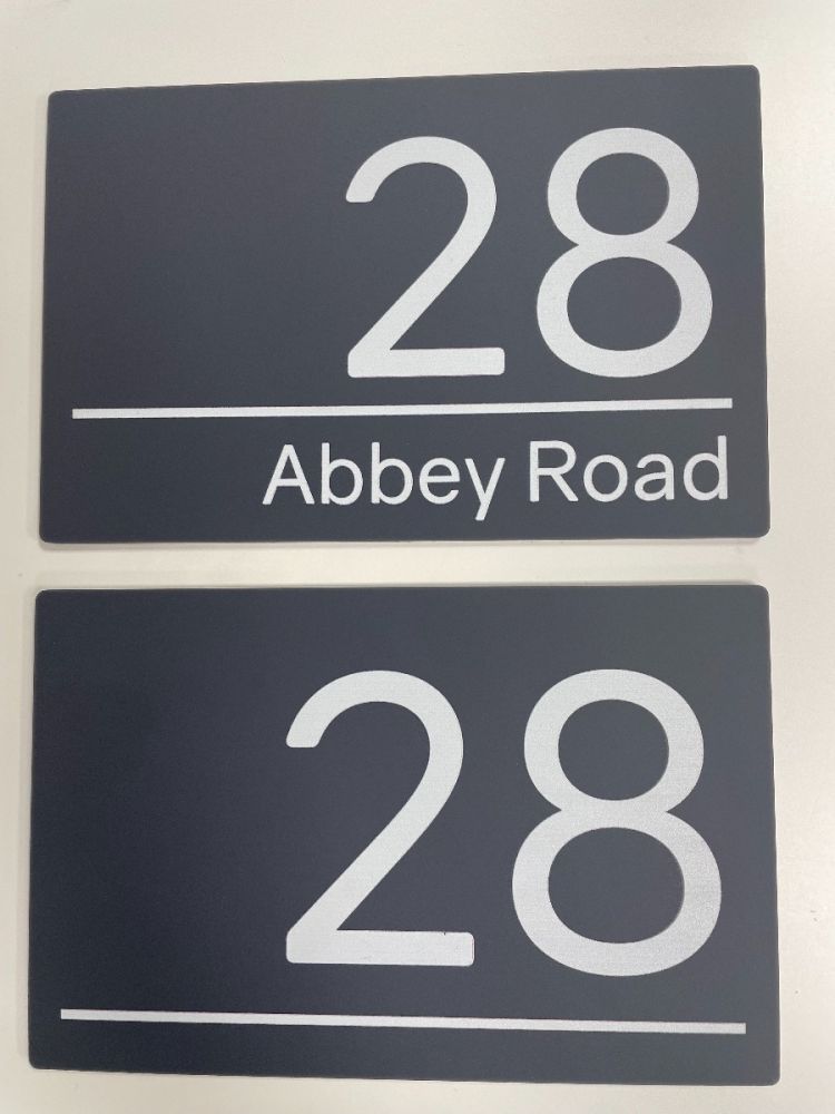 Personalised Grey Floating Acrylic Door Sign