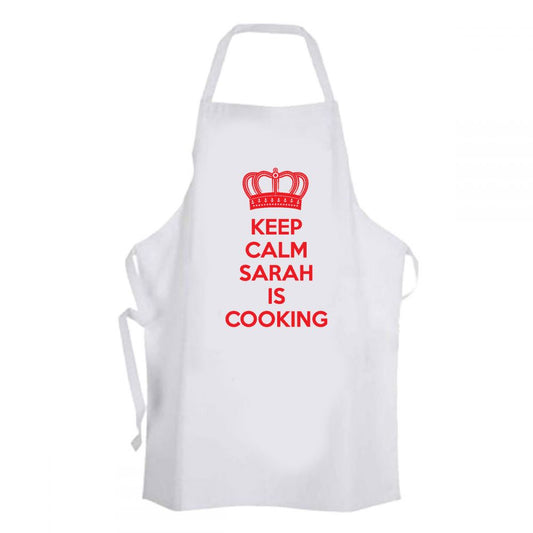 Keep Calm RED - Personalised Apron