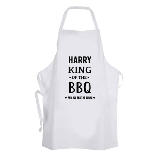 king of the BBQ - Personalised Apron
