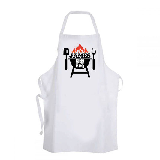Personalised Name King of the BBQ Apron