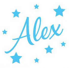 Personalised Name Wall Stickers - Stars