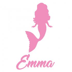 Personalised Name Wall Stickers - Mermaid