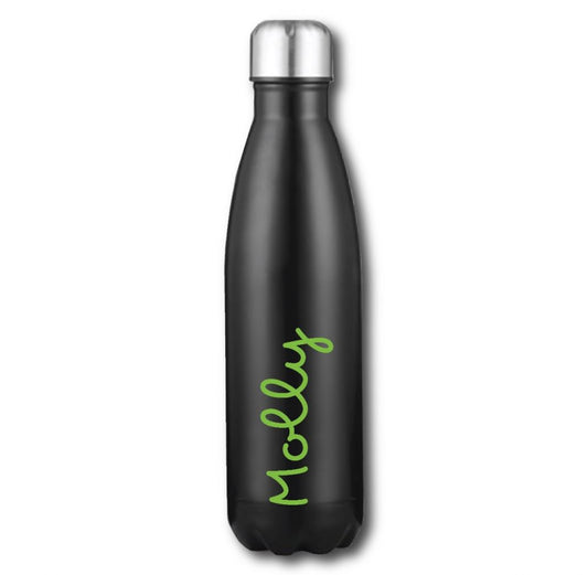 Personalised Name Thermal Water Bottle - Light Green