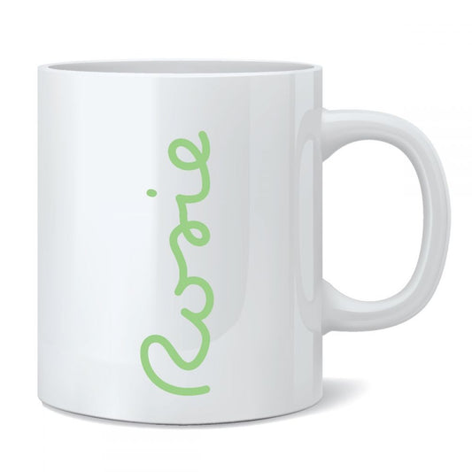 Personalised Name Summer Mug - Light Green