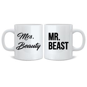 Mrs Beauty & Mr Beast Mugs