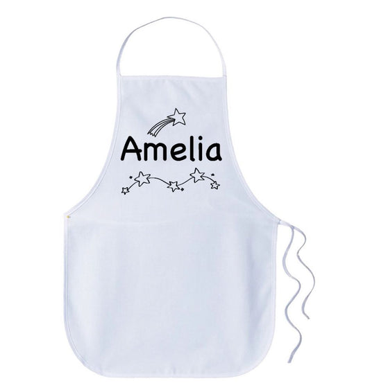 Kids Personalised Name Apron - Star