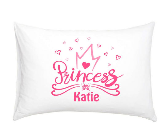 Princess 3021 Hearts - Personalised Pillow Case