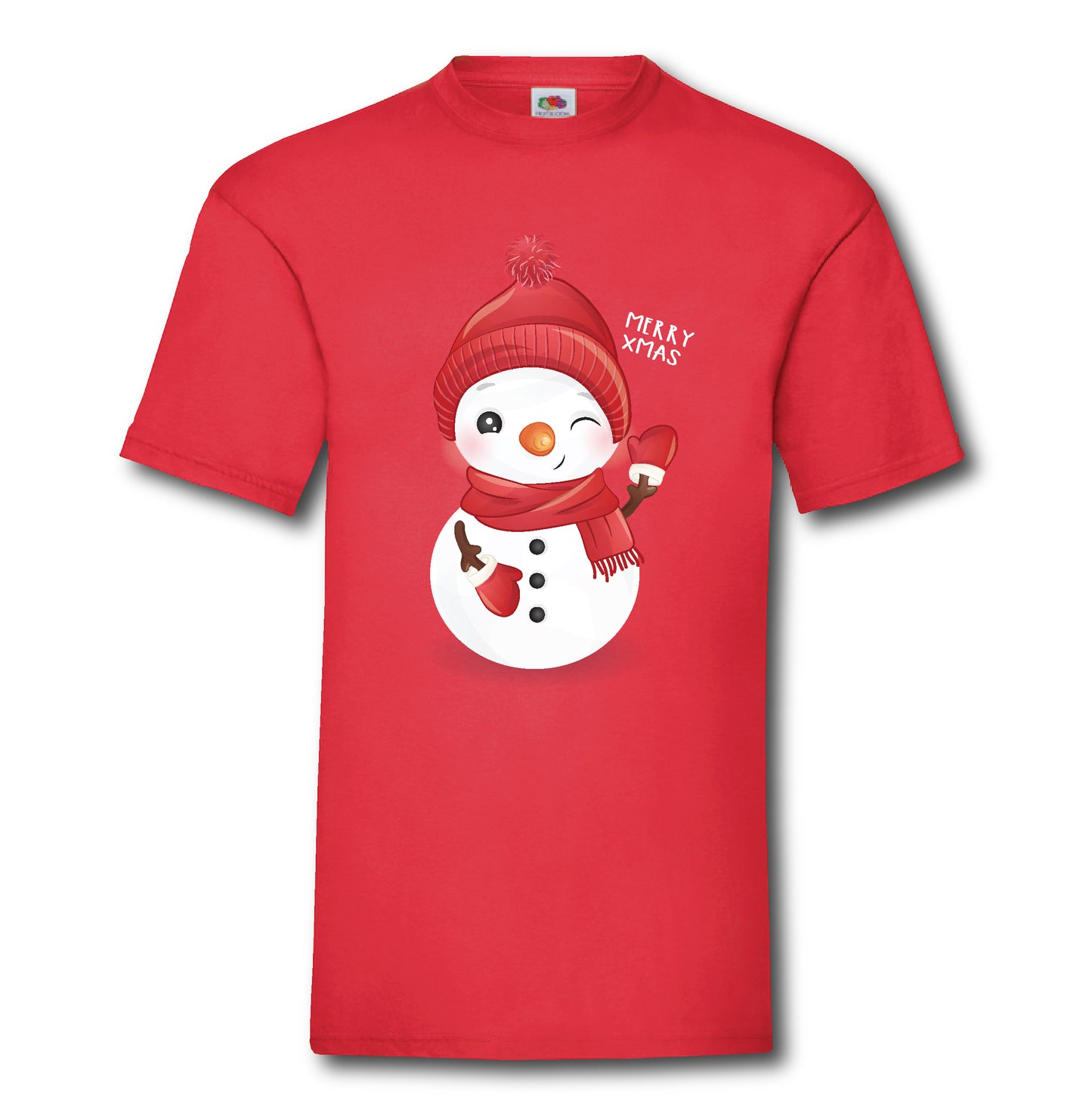 Christmas Novelty T-Shirt - Cute Snowman