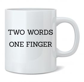 Two Words One Finger Mug