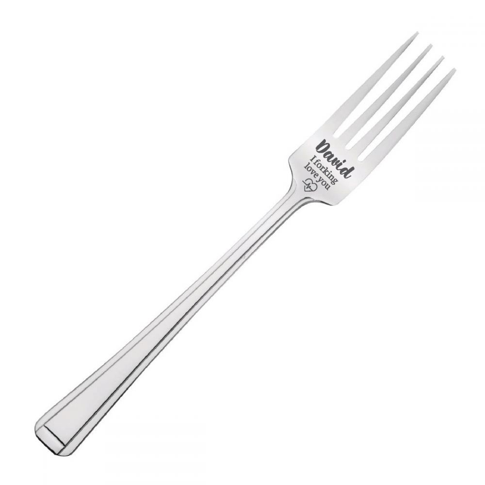 Personalised 'Name' Stainless Steel Fork - Oh for fork sake