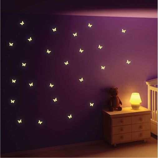 22 Glow In The Dark Butterflies